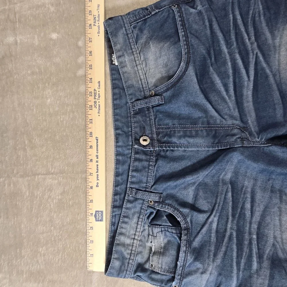 Buffalo David Bitton Ruffer Easy Jeans Mens 36 Medium Wash Bootcut Relaxed Denim - Picture 6 of 15